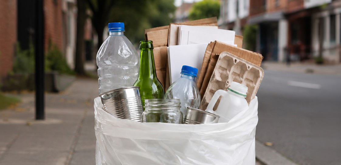 Bolsa blanca para reciclaje y material aprovechable en Bogotá