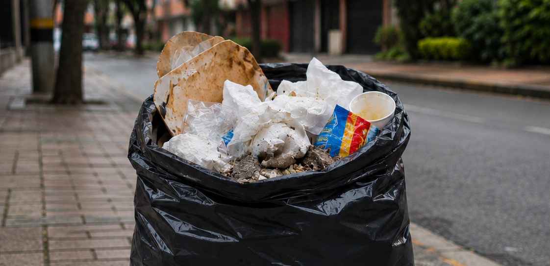 Bolsa negra para residuos ordinarios no aprovechables en Bogotá